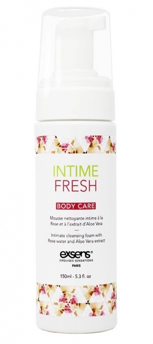 Органическая интимная очищающая пенка Intime Fresh - 150 мл. - Exsens - купить с доставкой в Архангельске