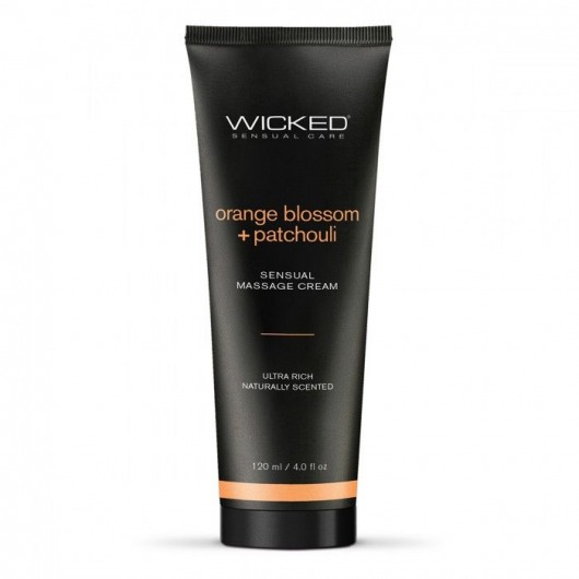 Массажный легкий крем WICKED Orange Blossom plus Patchouli - 120 мл. - Wicked - купить с доставкой в Архангельске
