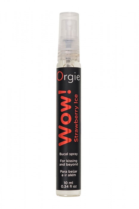 Оральный спрей ORGIE Wow! Strawberry Ice Blowjob Spray с охлаждающим и возбуждающим эффектом - 10 мл. - ORGIE - купить с доставкой в Архангельске