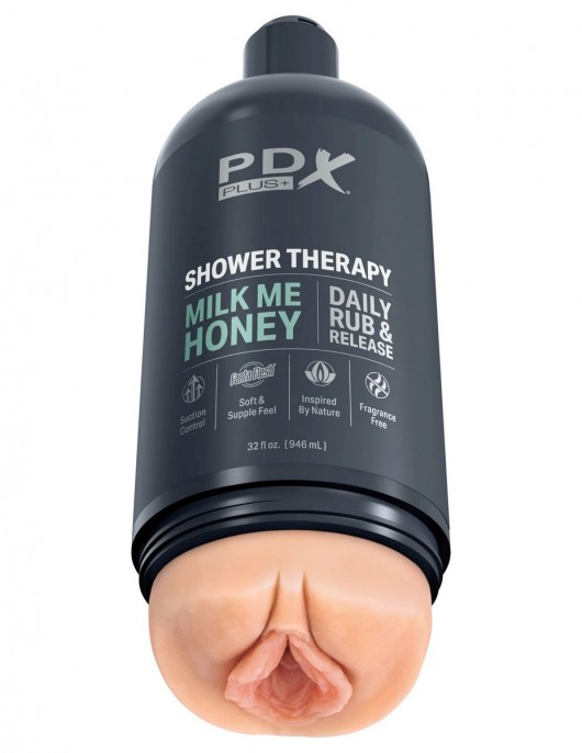 Телесный мастурбатор-вагина Shower Therapy Milk Me Honey - Pipedream - в Архангельске купить с доставкой