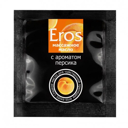 Саше массажного масла Eros exotic с ароматом персика - 4 гр. - Биоритм - купить с доставкой в Архангельске