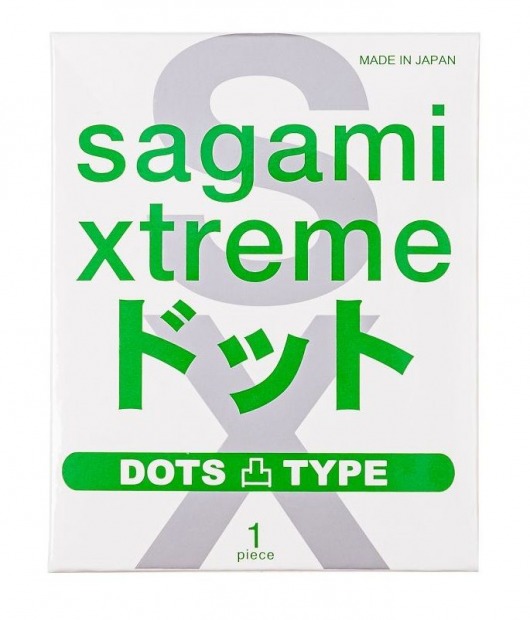 Презерватив Sagami Xtreme Type-E с точками - 1 шт. - Sagami - купить с доставкой в Архангельске