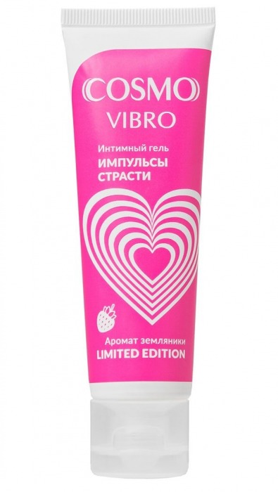 Возбуждающий гель на водно-силиконовой основе Cosmo Vibro с ароматом земляники - 50 гр. - Биоритм - купить с доставкой в Архангельске