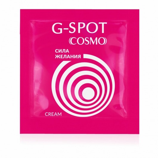 Стимулирующий интимный крем для женщин Cosmo G-spot - 2 гр. - Биоритм - купить с доставкой в Архангельске