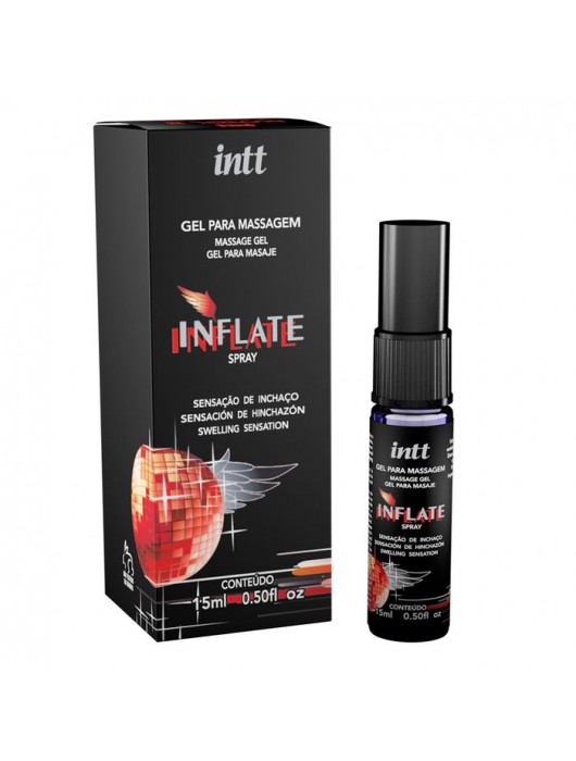 Мужской возбуждающий спрей Inflate - 15 мл. - INTT - купить с доставкой в Архангельске