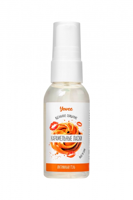 Съедобная гель-смазка Yovee «Карамельные ласки» с Д-пантенолом и вкусом Dulce de Leche - 50 мл. - ToyFa - купить с доставкой в Архангельске
