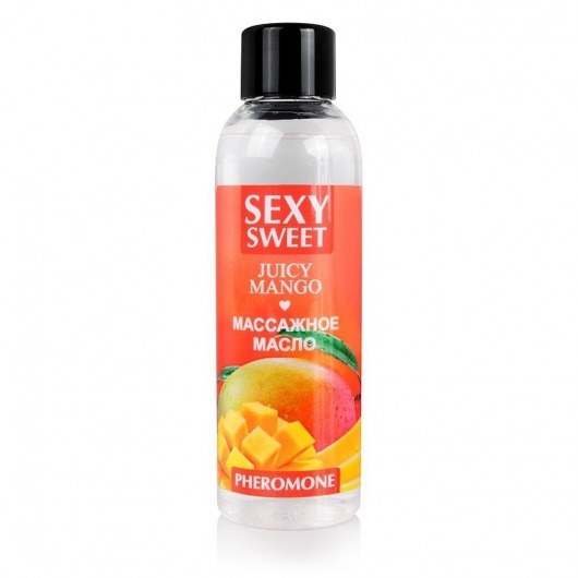 Массажное масло Sexy Sweet Juicy Mango с феромонами и ароматом манго - 75 мл. - Биоритм - купить с доставкой в Архангельске