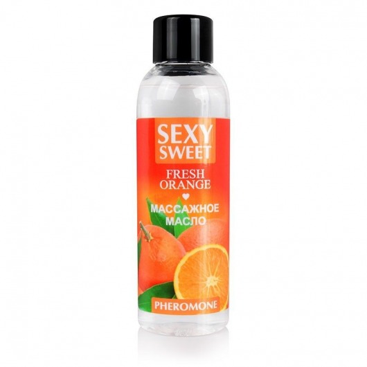 Массажное масло Sexy Sweet Fresh Orange с ароматом апельсина и феромонами - 75 мл. - Биоритм - купить с доставкой в Архангельске