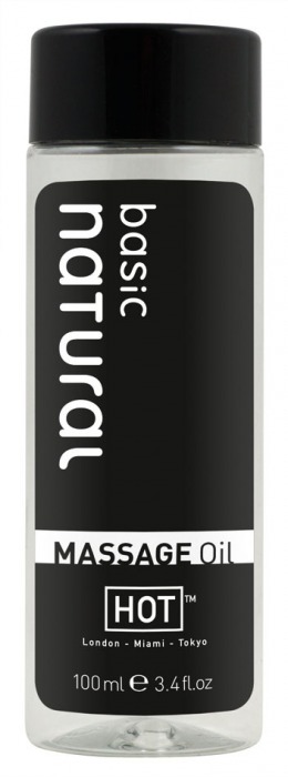 Массажное масло для тела Natural Basic - 100 мл. - HOT - купить с доставкой в Архангельске