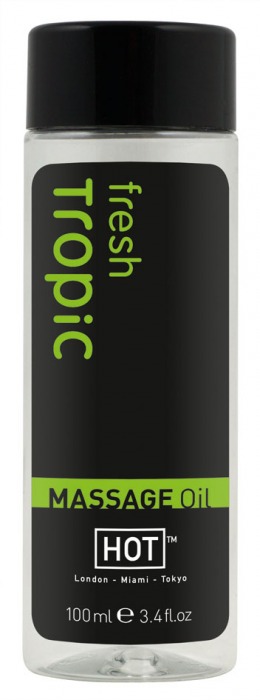 Массажное масло для тела Tropic Fresh - 100 мл. - HOT - купить с доставкой в Архангельске