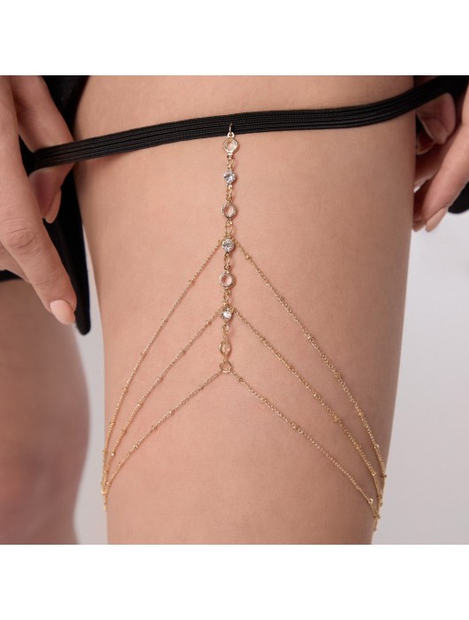 Золотистый аксессуар на бедро с оригинальным дизайном - Сима-Ленд купить с доставкой