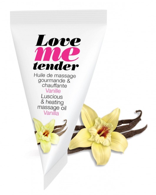 Съедобное согревающее массажное масло Love Me Tender Vanilla с ароматом ванили - 10 мл. - Love to Love - купить с доставкой в Архангельске