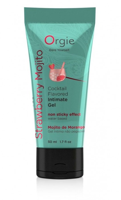 Съедобный интимный гель Orgie Lube Tube Cocktail Strawberry Mojito - 50 мл. - ORGIE - купить с доставкой в Архангельске
