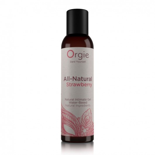 Интимный гель на водной основе All-Natural Strawberry с ароматом клубники - 150 мл. - ORGIE - купить с доставкой в Архангельске