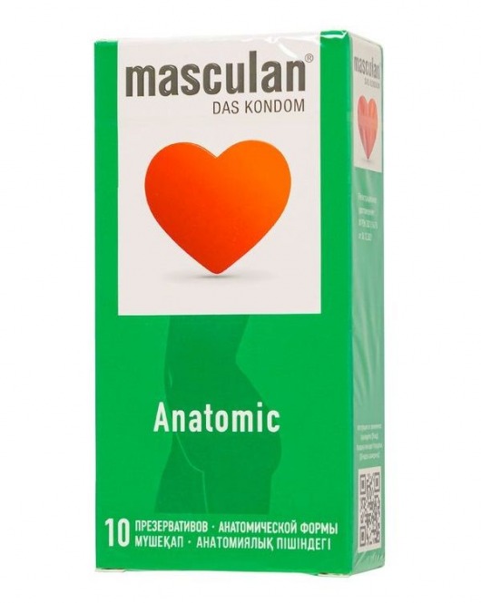 Презервативы анатомической формы Masculan Anatomic - 10 шт. - Masculan - купить с доставкой в Архангельске