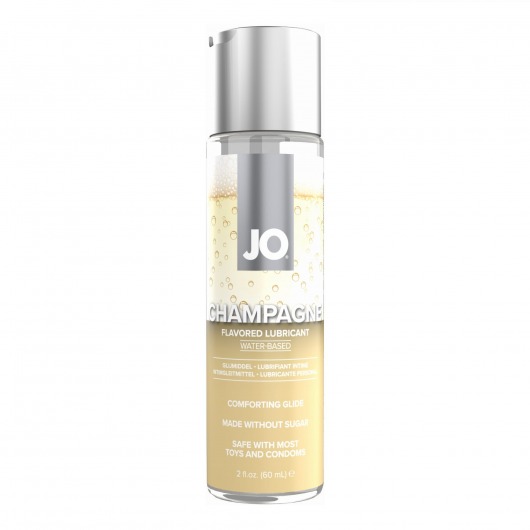 Лубрикант на водной основе JO H2O Champagne Flavored Lubricant с ароматом шампанского - 60 мл. - System JO - купить с доставкой в Архангельске