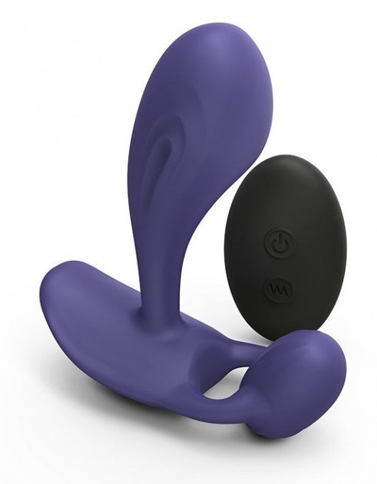 Темно-синий вибромассажер Witty P G Vibrator with Remote Control - Love to Love - в Архангельске купить с доставкой