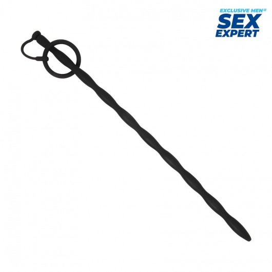 Черный стимулятор уретры Sex Expert - Sex Expert - купить с доставкой в Архангельске