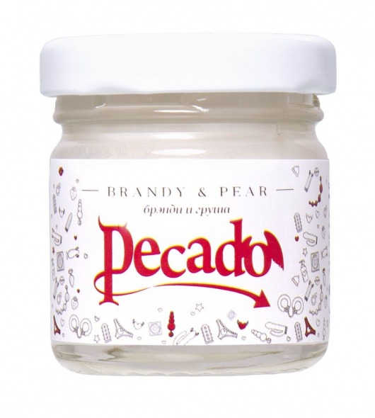 Массажная свеча Brandy   Pear - 35 мл. - Pecado - купить с доставкой в Архангельске