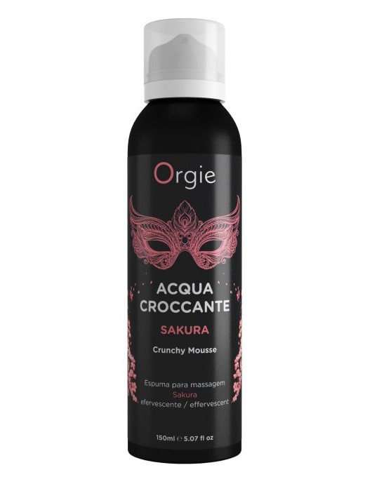 Хрустящая пенка для массажа Orgie Acqua Croccante Sakura с ароматом сакуры - 150 мл. - ORGIE - купить с доставкой в Архангельске
