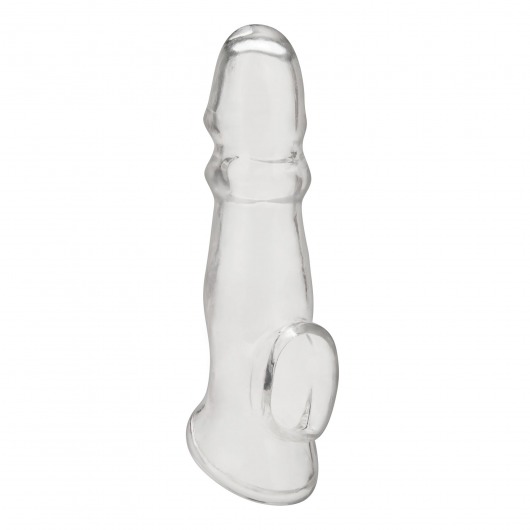Прозрачная насадка для пениса Girthy Penis Enhancing Sleeve Extension - 17,1 см. - BlueLine - в Архангельске купить с доставкой
