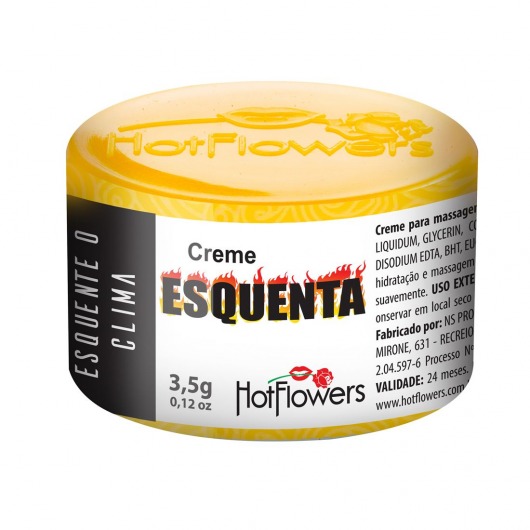 Возбуждающий крем Esquenta с разогревающим эффектом - 3,5 гр. - HotFlowers - купить с доставкой в Архангельске