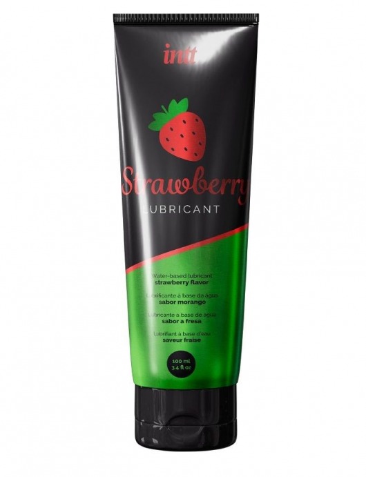 Смазка на водной основе с ароматом клубники Strawberry Lubricant - 100 мл. - INTT - купить с доставкой в Архангельске