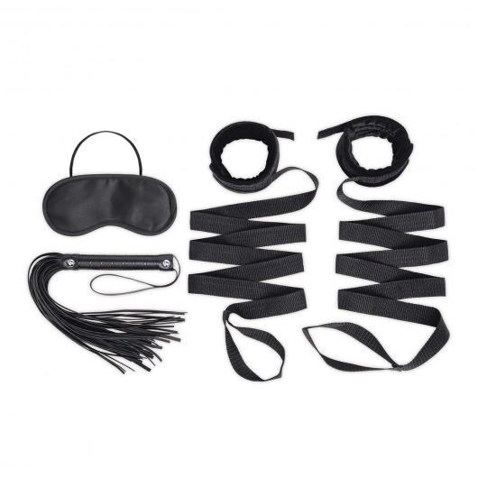 Эротический набор 4PC Bondage Bed Strap   Flogger Kit - Lux Fetish - купить с доставкой в Архангельске