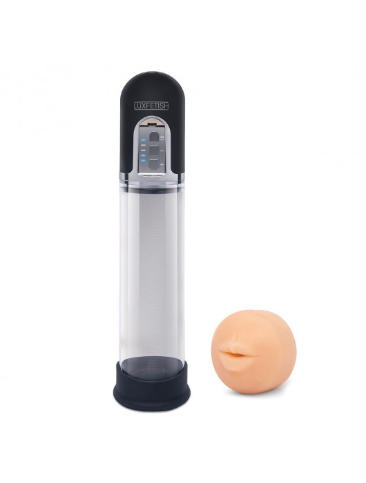 Автоматическая вакуумная помпа-мастурбатор Blowjob Auto Sucker Penis Enlarger Pump - Lux Fetish - в Архангельске купить с доставкой