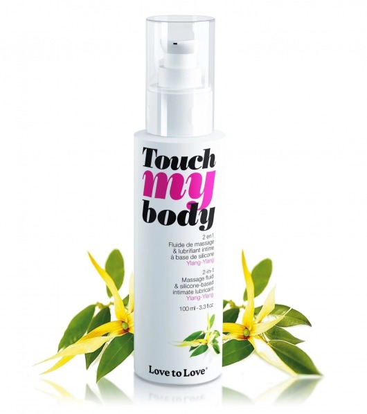 Силиконовый лубрикант 2-в-1 Touch My Body с ароматом иланг-иланга - 100 мл. - Love to Love - купить с доставкой в Архангельске