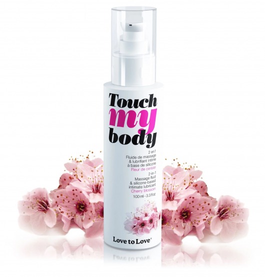 Силиконовый лубрикант 2-в-1 Touch My Body с ароматом вишнёвого цвета - 100 мл. - Love to Love - купить с доставкой в Архангельске