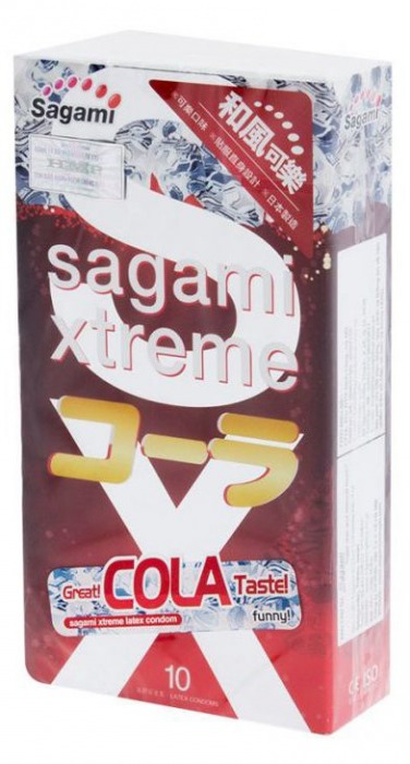 Ароматизированные презервативы Sagami Xtreme COLA - 10 шт. - Sagami - купить с доставкой в Архангельске