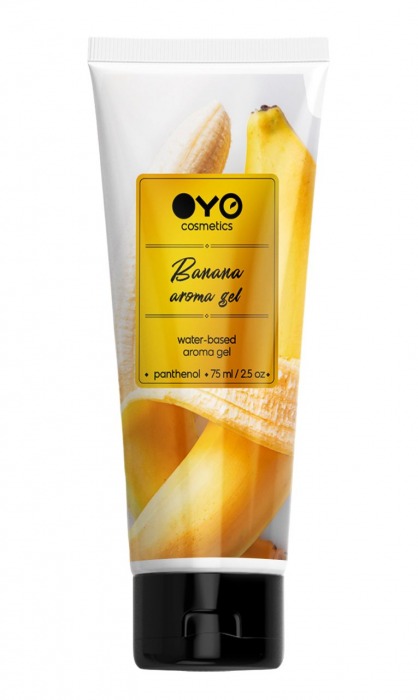 Лубрикант на водной основе OYO Aroma Gel Banana с ароматом банана - 75 мл. - OYO - купить с доставкой в Архангельске