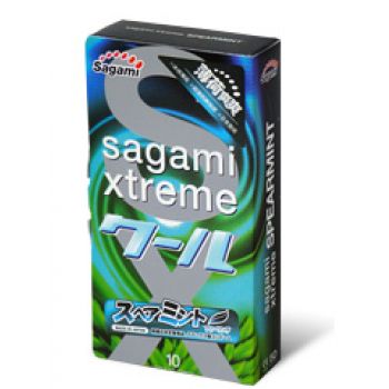 Презервативы Sagami Xtreme Mint с ароматом мяты - 10 шт. - Sagami - купить с доставкой в Архангельске