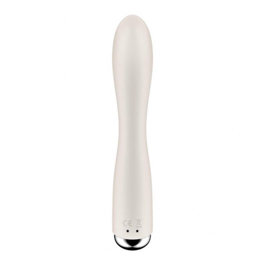 Телесный вибратор-кролик с ротацией Spinning Rabbit 1 - 20 см. - Satisfyer
