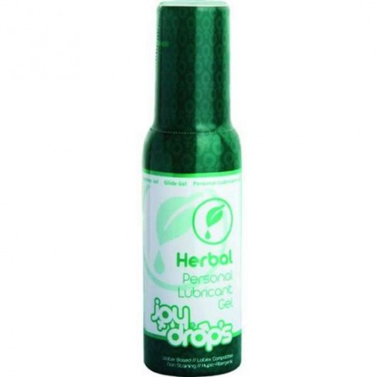 Смазка на водной основе JoyDrops Herbal - 100 мл. - JoyDrops - купить с доставкой в Архангельске