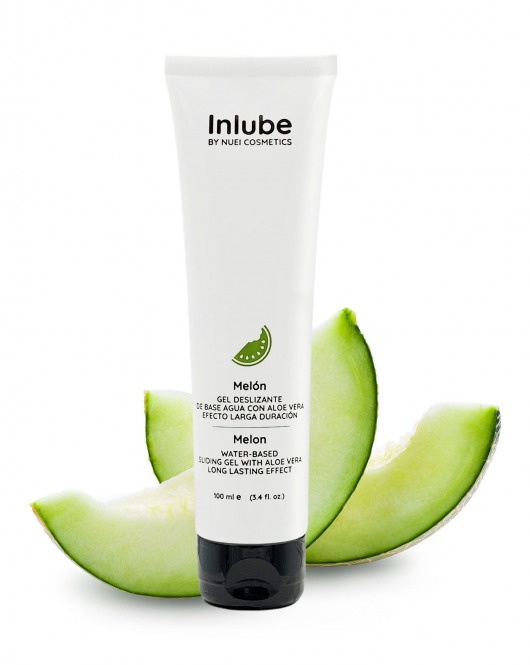 Лубрикант на водной основе Nuei Inlube с алоэ вера и ароматом дыни - 100 мл. - Nuei cosmetics - купить с доставкой в Архангельске