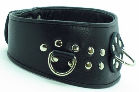 Кожаный ошейник для эротических игр - БДСМ Арсенал - купить с доставкой в Архангельске