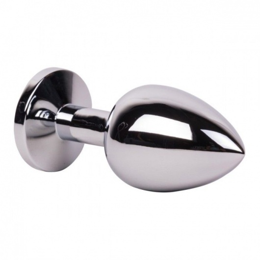 Большой стальной плаг с розовым кристаллом Pink Bubble Gum - 9,5 см. - Erotic Fantasy - купить с доставкой в Архангельске