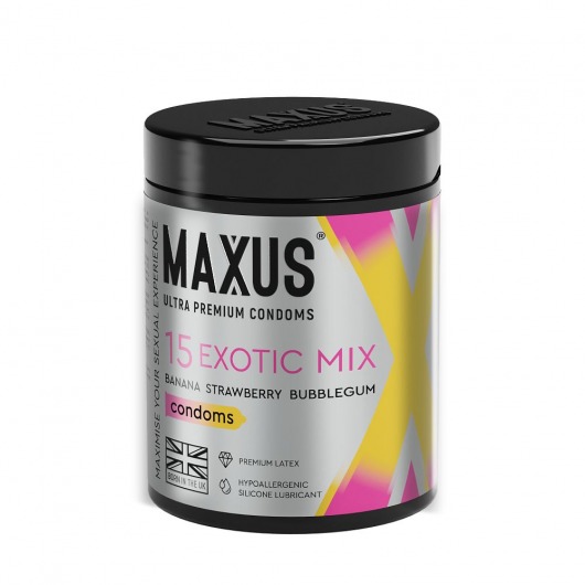Цветные ароматизированные презервативы MAXUS Exotic Mix - 15 шт. - Maxus - купить с доставкой в Архангельске
