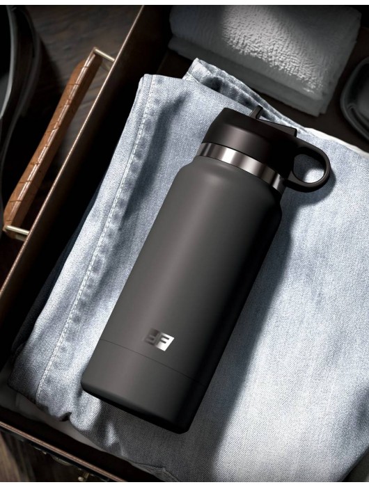 Серый мастурбатор в виде бутылки F*ck Flask - Pipedream - в Архангельске купить с доставкой