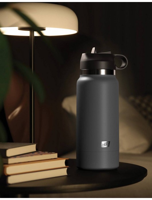 Серый мастурбатор в виде бутылки F*ck Flask - Pipedream - в Архангельске купить с доставкой