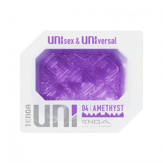 Фиолетовый мастурбатор-стимулятор Tenga Uni Amethyst - Tenga - в Архангельске купить с доставкой