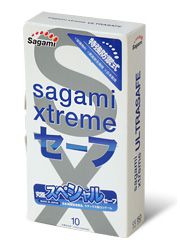 Презервативы Sagami Xtreme Ultrasafe с двойным количеством смазки - 10 шт. - Sagami - купить с доставкой в Архангельске