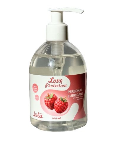 Лубрикант на водной основе Love Protection Raspberry с ароматом малины - 300 мл. - Lola Games - купить с доставкой в Архангельске