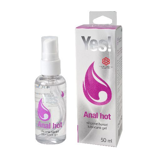 Согревающая силиконовая гель-смазка Yes Anal hot - 50 мл. - Sitabella - купить с доставкой в Архангельске