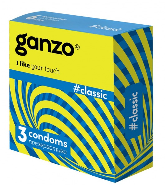 Классические презервативы с обильной смазкой Ganzo Classic - 3 шт. - Ganzo - купить с доставкой в Архангельске