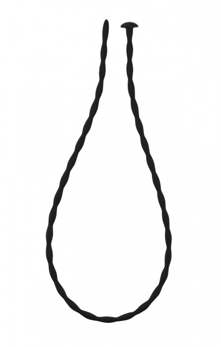 Черный уретральный массажер Glide Medium - 30 см. - Lola Games - купить с доставкой в Архангельске