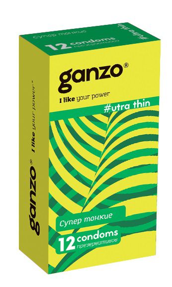 Ультратонкие презервативы Ganzo Ultra thin - 12 шт. - Ganzo - купить с доставкой в Архангельске