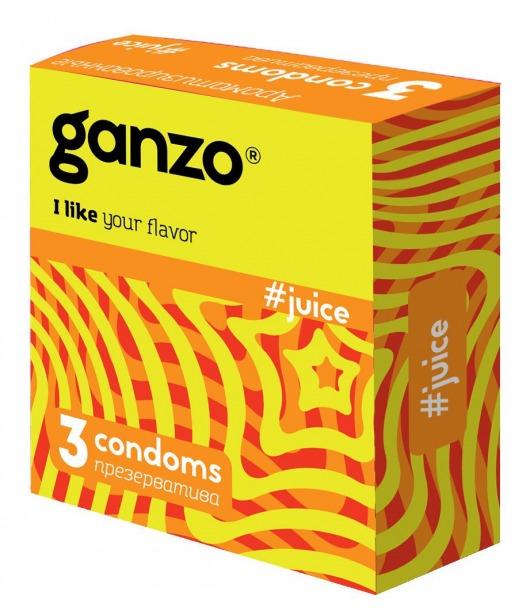 Ароматизированные презервативы Ganzo Juice - 3 шт. - Ganzo - купить с доставкой в Архангельске